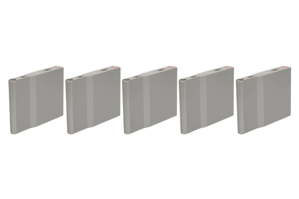 Zestaw 5 polimerowych magazynków 25 kulek do replik SRS - Wolf Grey