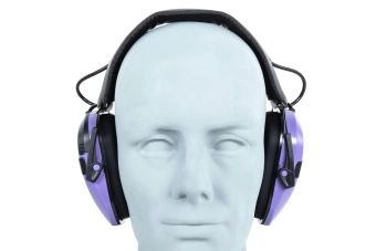 Aktivní chrániče sluchu Wosport HD-21 Fialové