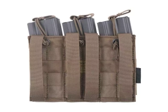 Otevřené trojité pouzdro pro zásobníky M4/M16 - coyote brown