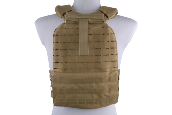 Molle/laser-cut plate carrier vest - tan