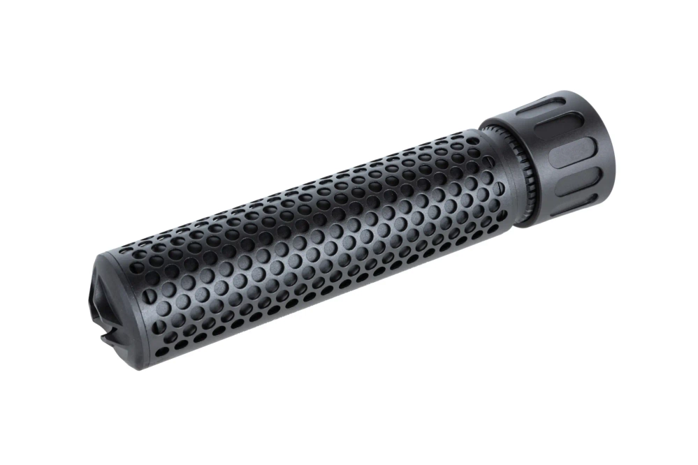 QDC 5KU replica sound suppressor kit with QD replica flame suppressor Black