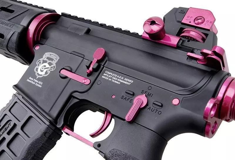 Airsoftová zbraň puškaka GR4 G26 - černá / růžová