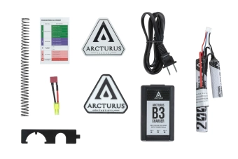 airsoft Arcturus LWT MK-I CQB Carbine 10" AEG SPORT SE™ Starter Pack Negro