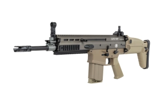 airsoft Cybergun x FN HERSTAL SCAR-H assault rifle with transport case Tan