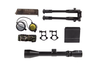 MB4417D Sniper Rifle Replica with Scope and Bipod