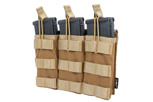 Trojitý otevřený nabíječ pro zásobníky M4/M16 Specna Arms Tactical Tan