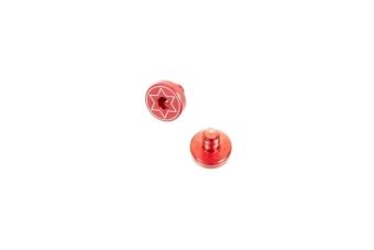 Set of 2 Screws for 1911 Replica Grip Panels - red