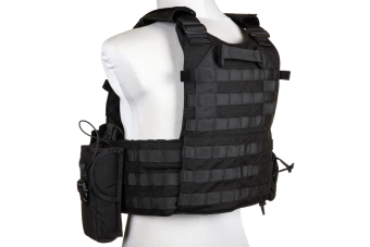 Emerson Gear 6094A Style Plate Carrier Vest with Cargo Kit Black