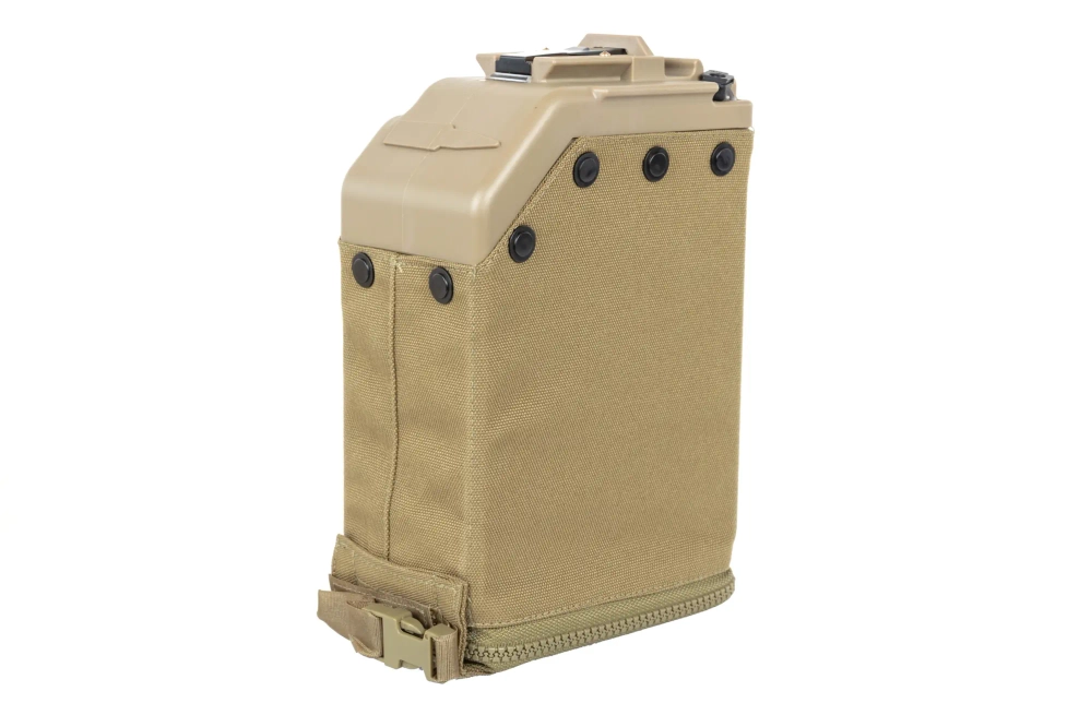 Chargeur en boîte 5000 billes Vega Force Company pour MK48 MOD1 Flat Dark Earth