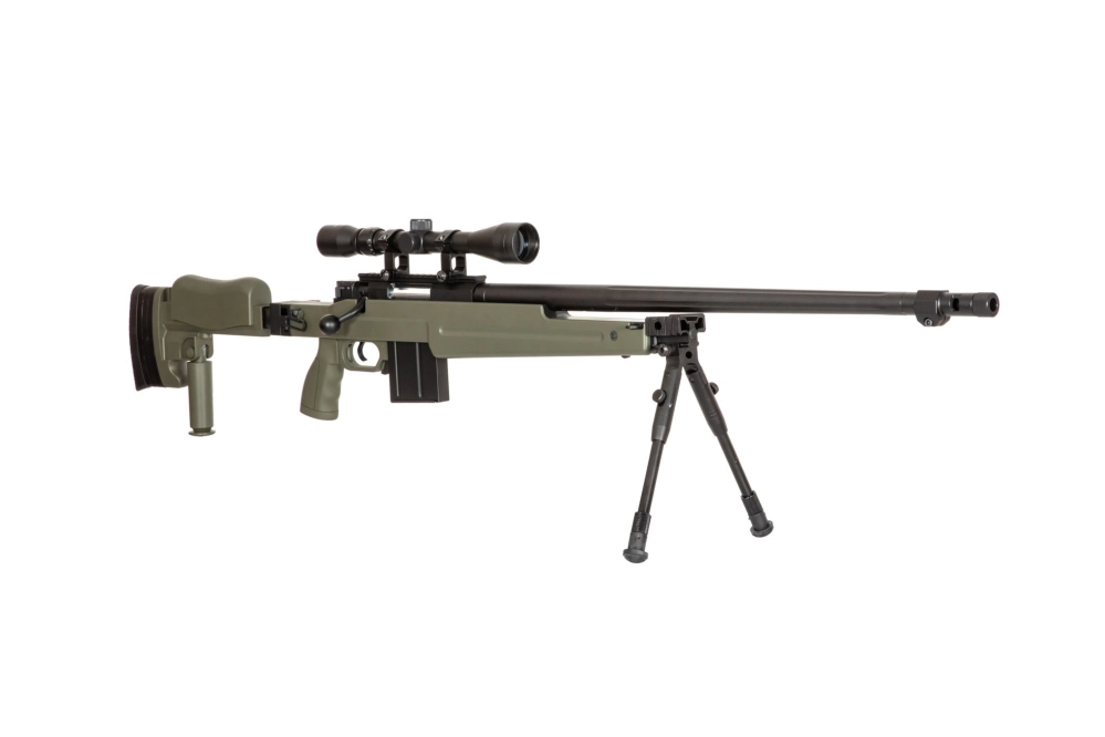 Fusil airsoft fusil de sniper MB4414D - vert olive