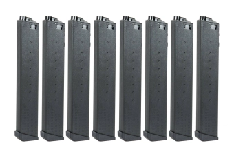 Zásobník Hi-Cap na 330 nábojů pro airsoftové zbraně PDW9 (sada 8 kusů)