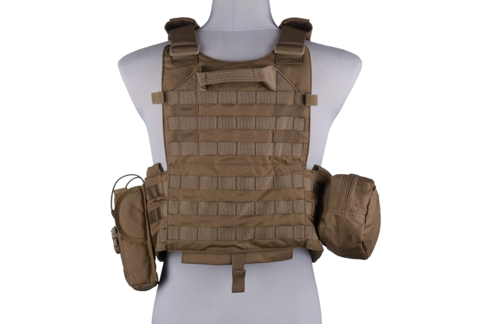 Chaleco táctico 94K tipo Plate carrier M4 - Coyote Brown