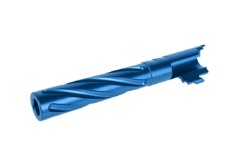 Aluminiowa lufa zewnętrzna LA Capa Customs TORNADO do replik TM Hi-Capa 5.1 Niebieska