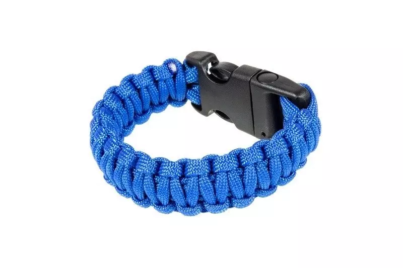 Bracelet de survie (fastex) - bleu