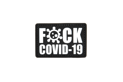 Nášivka 3D - COVID-19 - bílá