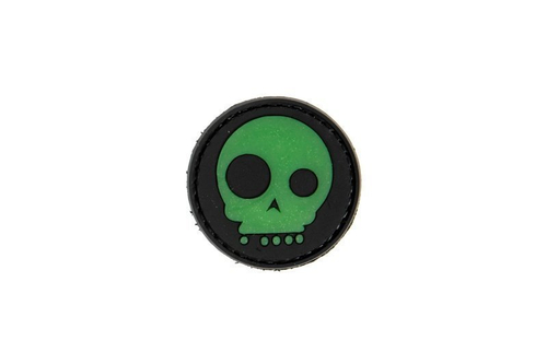 Patch 3D - Crâne amusant - noir