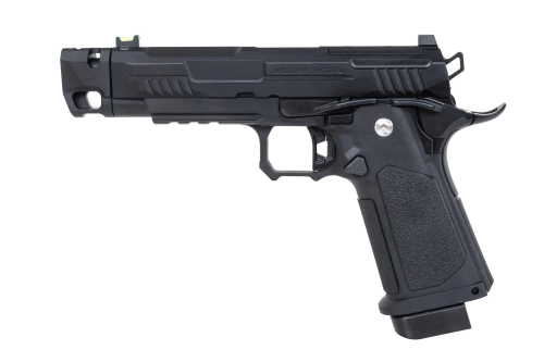 Arcturus Vanguard 4.3" Hi-Capa GBB Optics Ready airsoft pistol with compensator Black