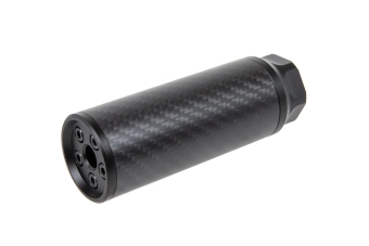 Carbon silencer Silverback Short 14mm CCW Black