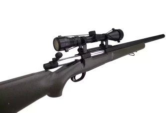 Replika karabinu snajperskiego SW-04J Army z lunetą i dwójnogiem (Upgraded) - oliwkowa