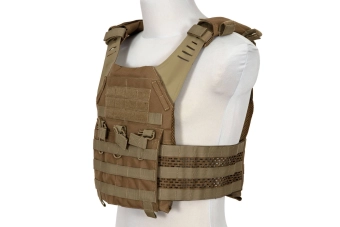 Chaleco táctico Spartan Plate carrier - coyote