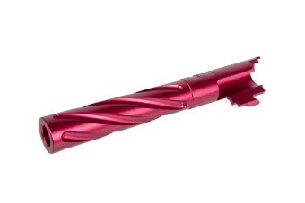 Hliníková vnější hlaveň LA Capa Customs TORNADO pro TM Hi-Capa 5.1 replica Red