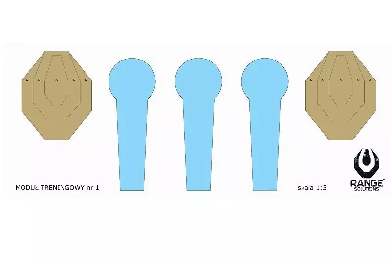 Drill-1 Shooting Targets - 50 Pcs