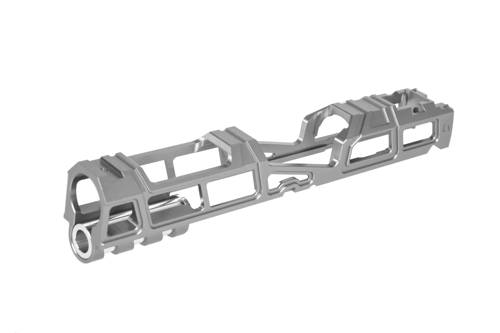 LA Capa Customs HYPER corredera de aluminanio para réplicass TM Hi-Capa 5.1 Plata