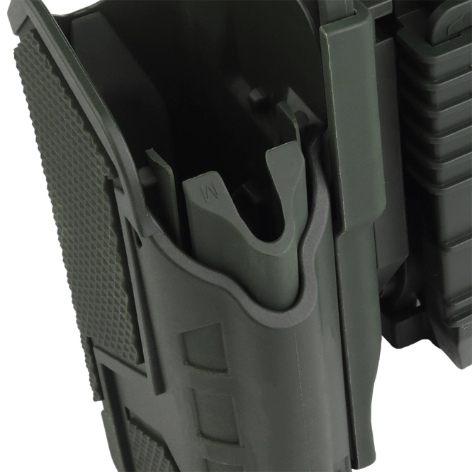 Universele Wosport holster voor pistolen met X300A GB-81 zaklamp Olijfgroen
