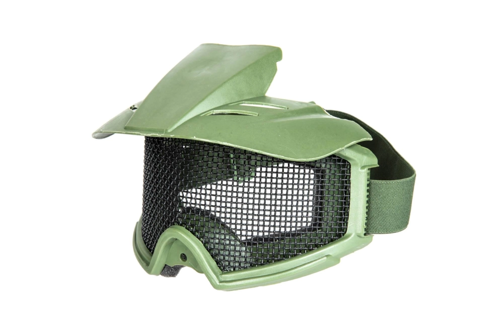 Tactical goggles with hood - Olv