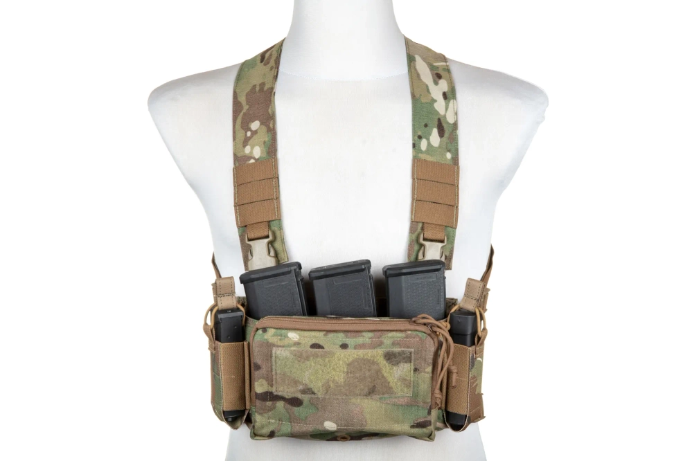 Chaleco tipo Chest Rig Pew Tactical CR03 MC