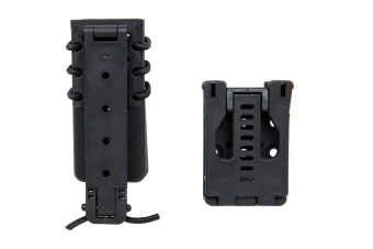 Porta cargador Wosport Urban Assault Long Quick Pull 9mm Negro