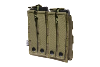 Dvojité pouzdro Open I pro zásobníky AK/M4/G36 - olivově zelené