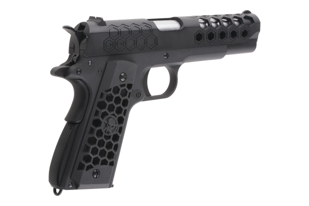 Airsoft pistole 1911 Hex Cut V.3 - černý