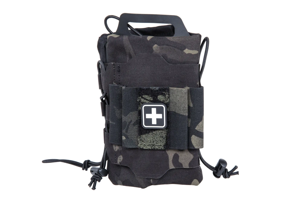 Tactical first aid kit with Molle panel Wosport MC Black
