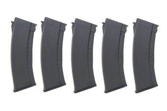 Juego de 5 cargadores Hi-Cap 550 bolas Arcturus EMM AK74 "Baquelita" Rueda Negra