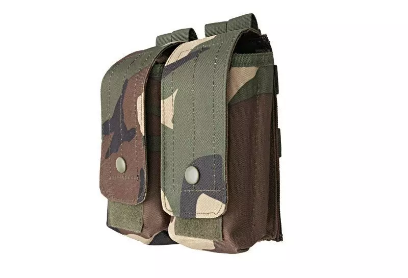 Double AK magazine pouch - woodland