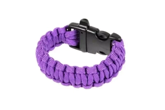 Survival Bracelet (Fastex) - Violet