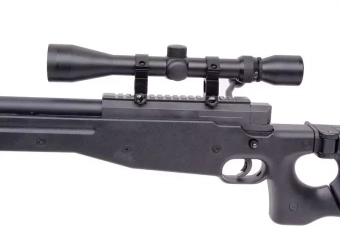 MB08A sniper rifle replica - with scope and bipod - black
