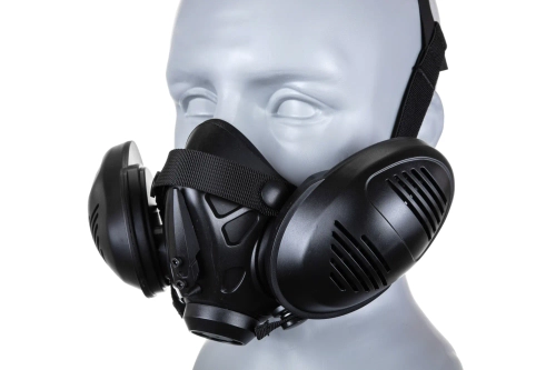Masque de modélisation respiratoire tactique noir