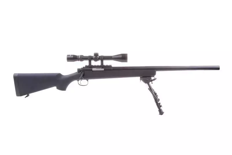 Réplique de fusil de précision SW-10 avec lunette et bipied (Upgraded) - noir  