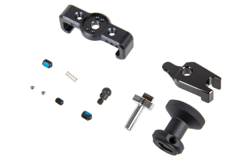 Palanca de recarga Tipo 2 TTI Airsoft ampliada con selector de disparo para AAP01 Negro