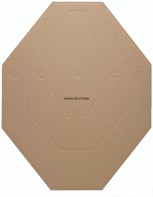Kartonowe Tarcze IPSC Range Solution Brązowe 1szt