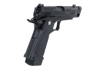 Pistola Arcturus Vanguard 4.3" Hi-Capa GBB Optics Ready airsoft con compensador Negro