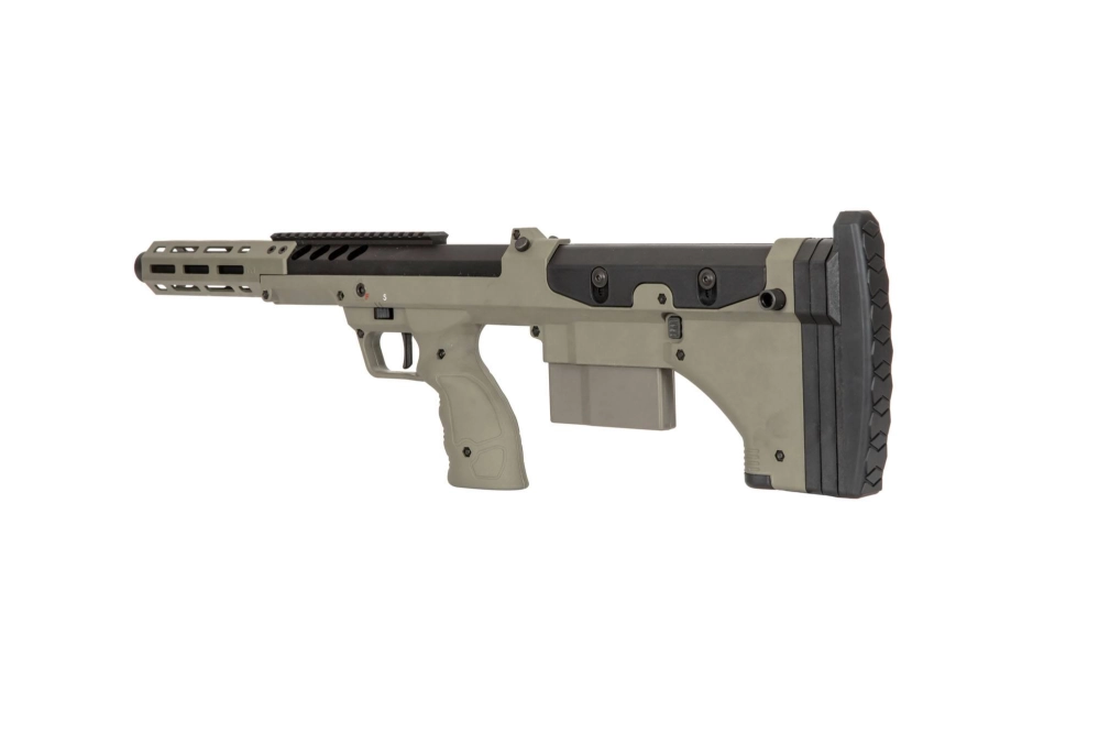 Replika odstřelovací pušky Desert Tech SRS-A2/M2 Sport 16" (pro praváky) - olivově zelená