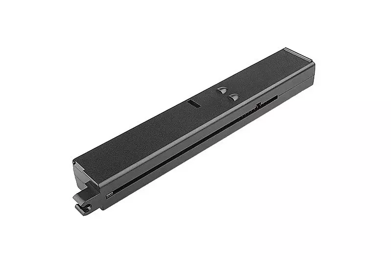 Chargeur hi-cap 120 plombs pour répliques IWI SMG SD - noir