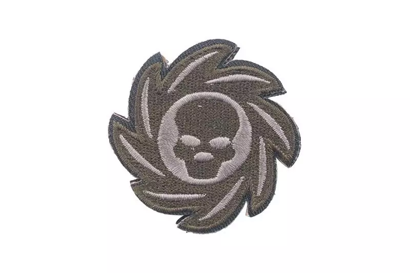 Patch Crâne de roue - olive drab