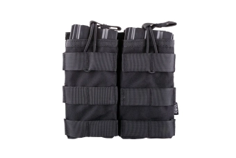 Pochette double Open I pour chargeurs AK/M4/G36 - noir