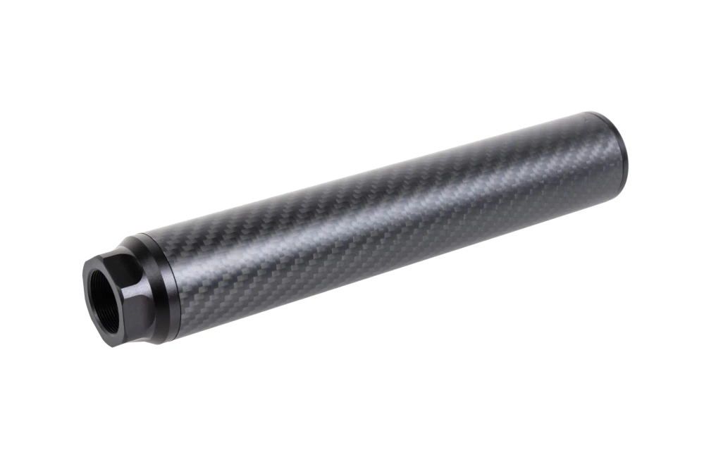Silenciador de carbono Silred dotback Long 24mm CW
