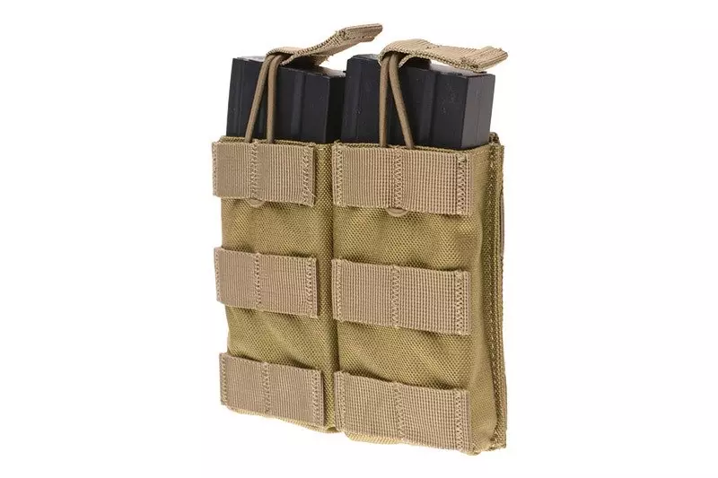 Double Open Top Pouch for M4/M16 Magazines - Khaki
