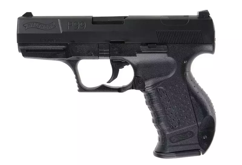 Spring-loaded replica of the Walther P99 pistol